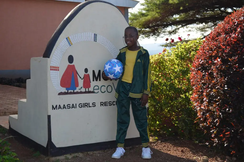 Bahati after winning the Goalball - a vision impaired adaptive sport - championships.