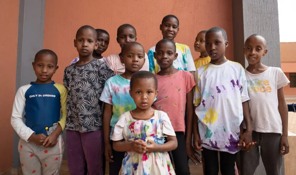 picture of rescued girls in MGRC's first year of growth 