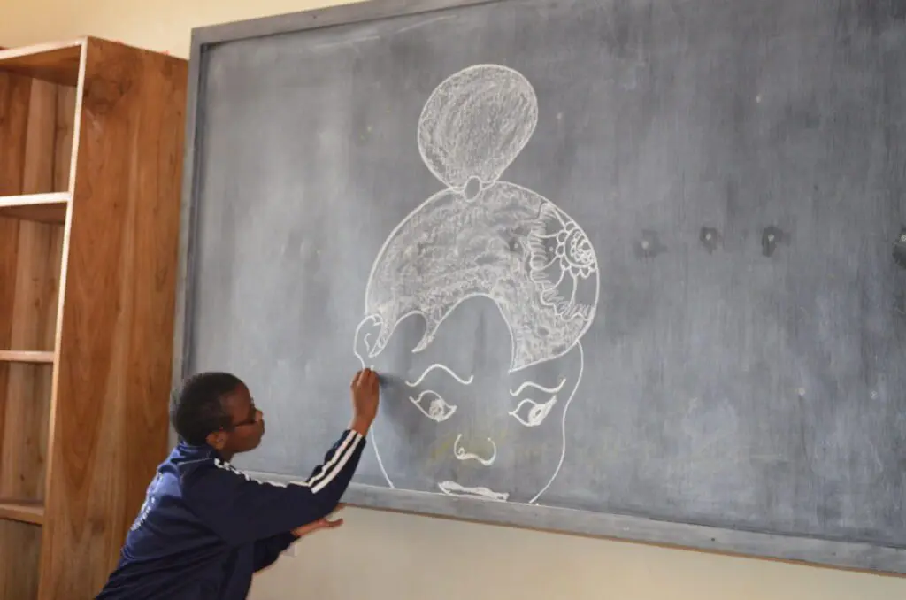 Maria shares her artistic talent