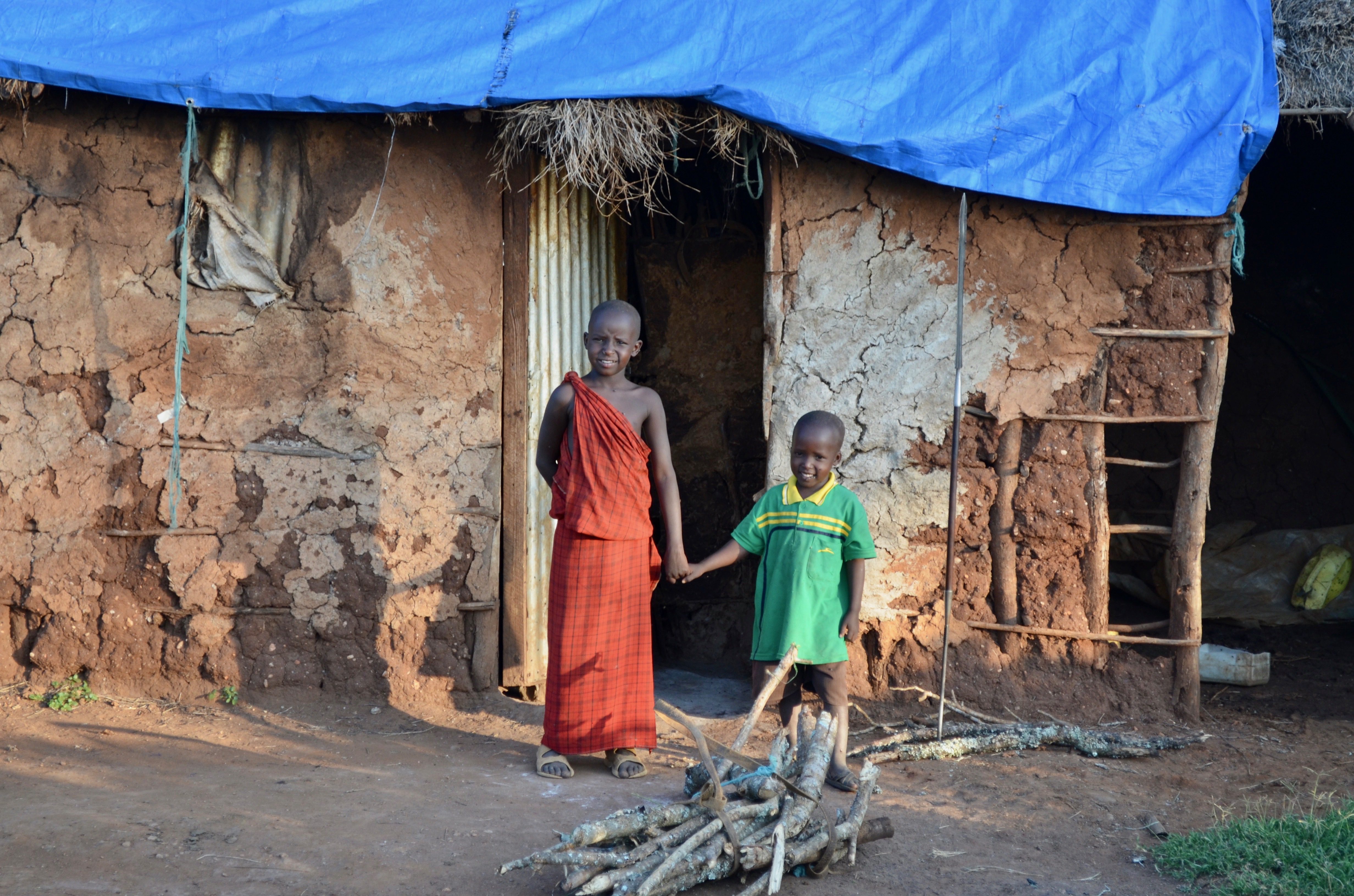 Poverty stricken African village