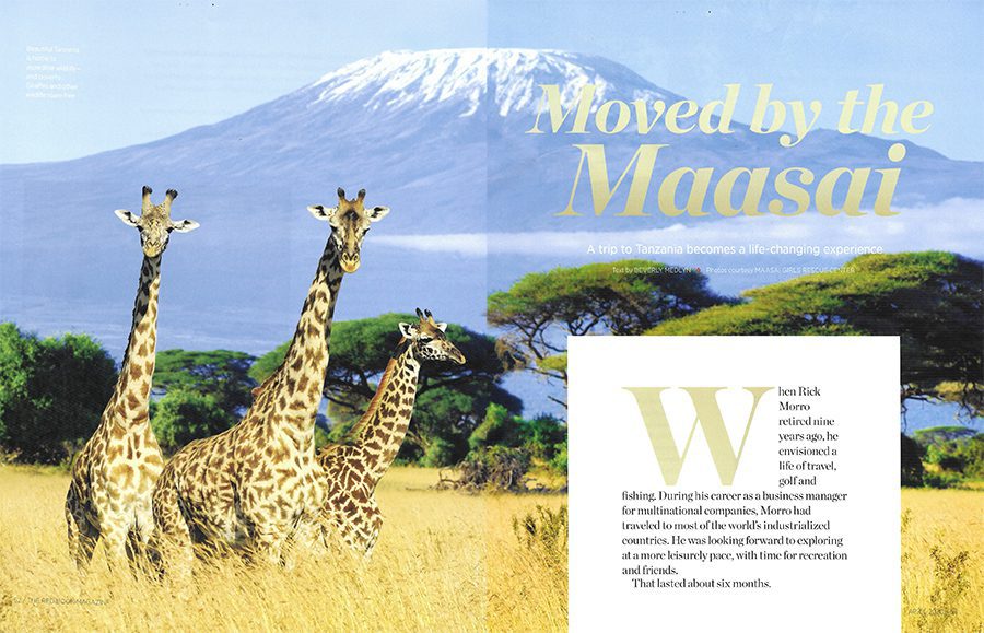 Beautiful Tanzania is home to incredible wildlife--and poverty. Giraffes and other wildlife roam free.