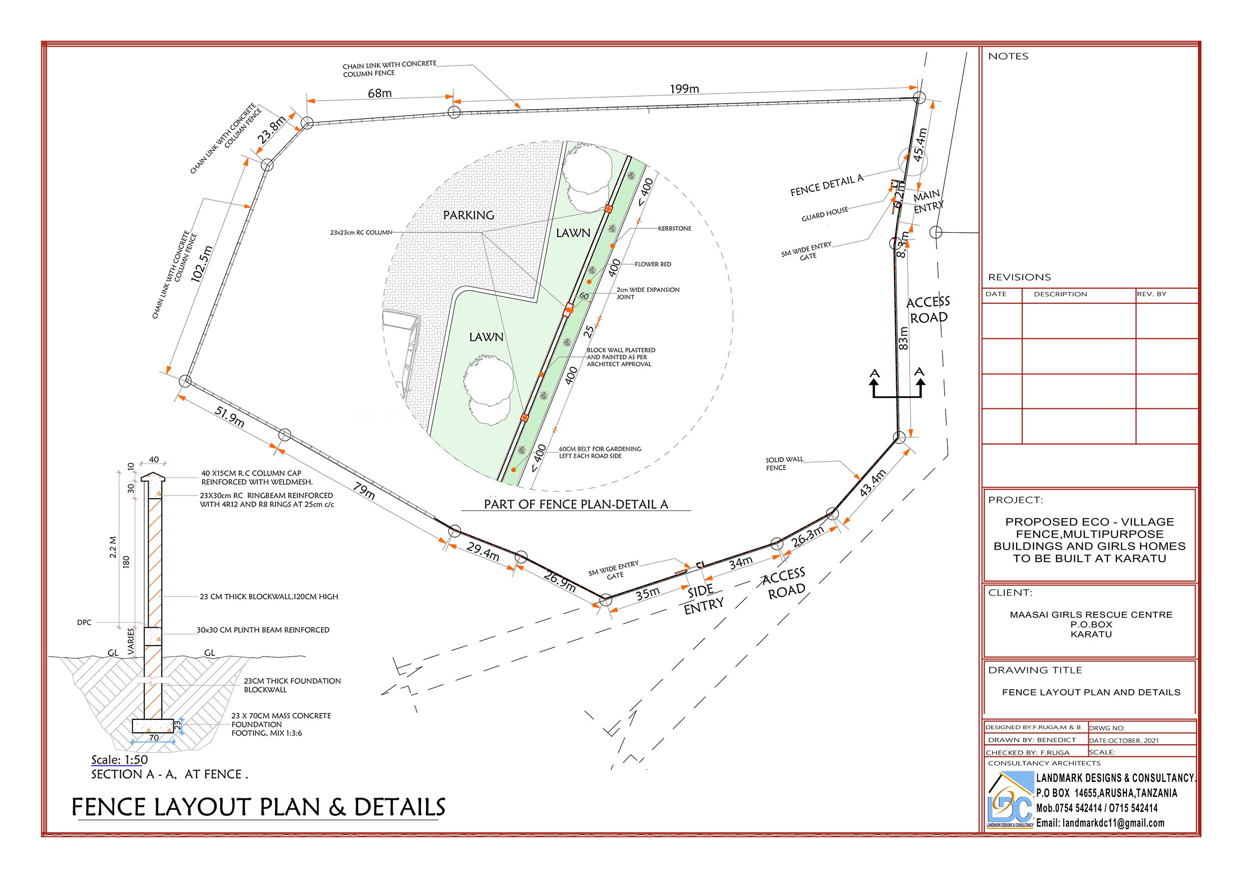 MGRC ecoVillage Fence Layout Plan and Details