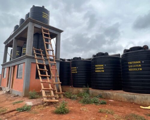 Main clean water supply tower