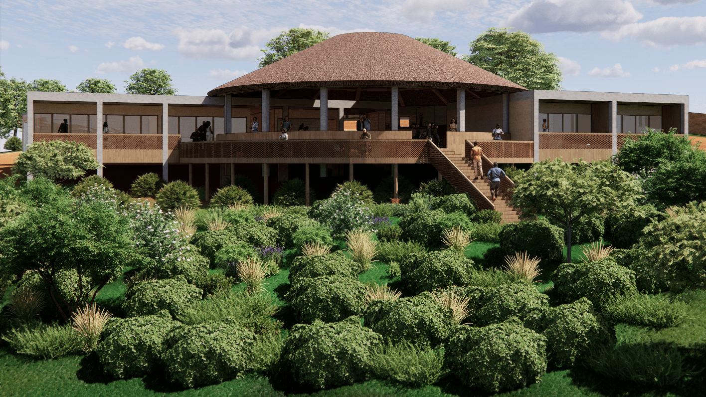 ecoLodge reception and restruant rear