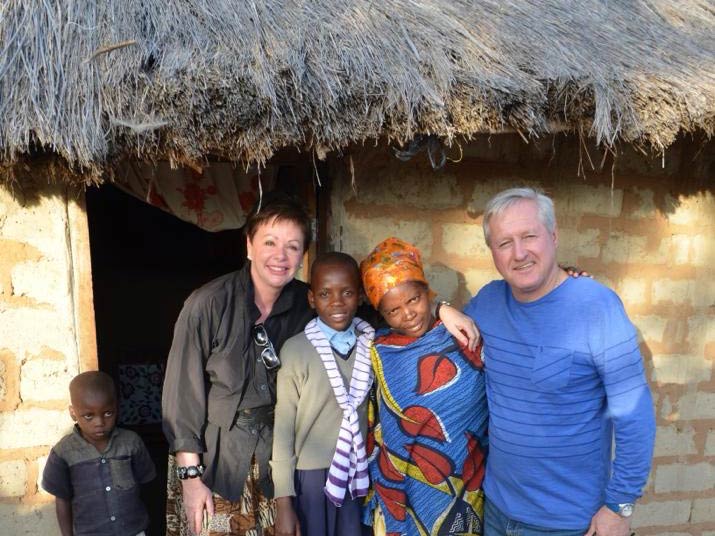 Hugh and his wife visiting MGRC in Tanzania